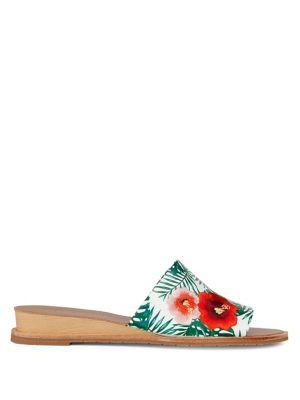 Kenneth Cole New York Joanne Embroidered Wedge Sandals