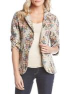 Karen Kane Floral Jacquard Tapestry Jacket