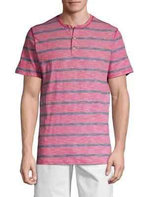 Surfsidesupply Striped Cotton Henley