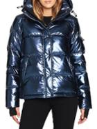 S13 Metallic Ella Quilted Down-filled Hooded Coat