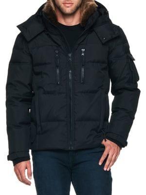 S13 Windham Faux Fur-collared Down Jacket