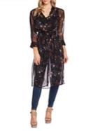 Vince Camuto Highland Floral Belted Tunic