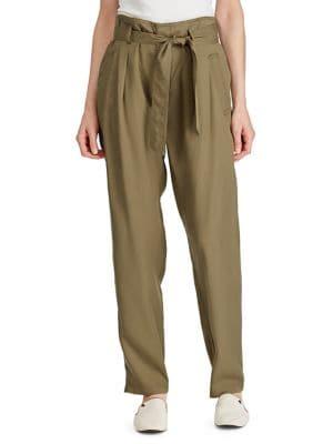 Lauren Ralph Lauren Petite Belted Twill Pants