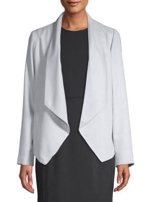 T Tahari Tide Cropped Open Front Jacket