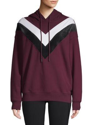 Marc New York Performance Classic Velvet-trimmed Hoodie