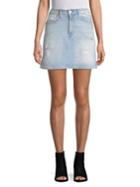 Calvin Klein Jeans Distressed Denim Mini-skirt