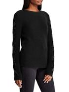 Lauren Ralph Lauren Petite Lace-up Ribbed Sweater