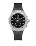 Tag Heuer Aquaracer Stainless Steel Rubber Strap Watch, Cay1110ft6041