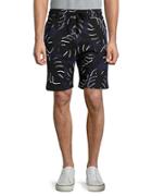 Markus Lupfer Abstract Palm Print Shorts