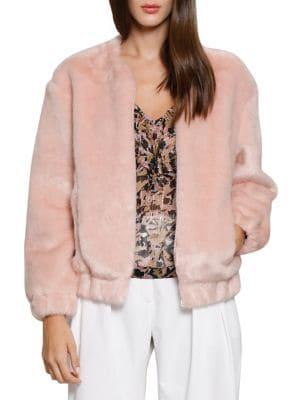 Walter Baker Regina Faux Fur Bomber Jacket