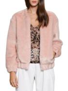 Walter Baker Regina Faux Fur Bomber Jacket