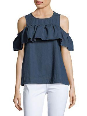 Vero Moda Samba Cold-shoulder Cotton Top