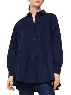 Mango Odette Oversized Cotton Button-down Shirt