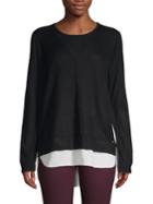 Calvin Klein Ribbed Layered Pullover Sweater