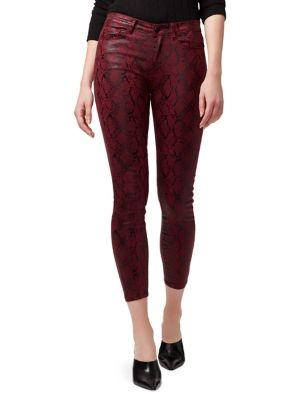 Sanctuary Social Standard Cobra-print High-rise Skinny Jeans