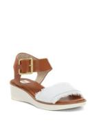 Ed Ellen Degeneres Satiana Wedge Heel Ankle Strap Sandals
