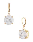 Betsey Johnson Goldtone And Crystal Drop Earrings