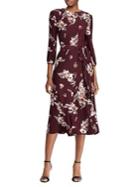 Lauren Ralph Lauren Floral Peasant-sleeve Midi Dress