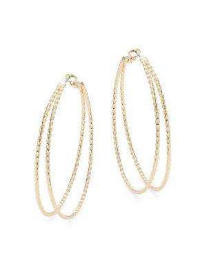 Design Lab Lord & Taylor Twisted Double Hoop Earrings