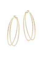 Design Lab Lord & Taylor Twisted Double Hoop Earrings