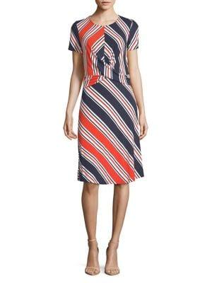 Dorothy Perkins Chevron Striped Shift Dress