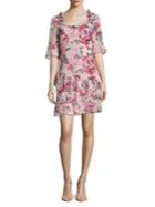 French Connection Floral Ruffle Dress