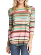 Karen Kane Ombre Striped Top