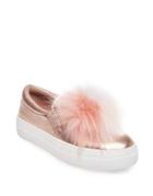 Steve Madden Great Leather Faux Fur Sneakers