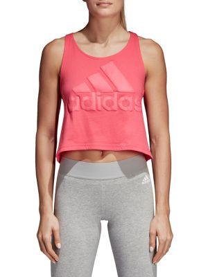 Adidas Sport Id Cropped Cotton Tank Top