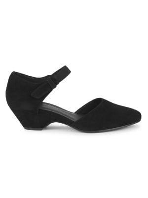 Eileen Fisher Gal Leather Kitten Heels