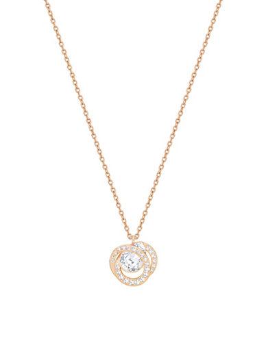 Swarovski Generation 18k Rose Gold-plated Crystal Studded Pendant Necklace