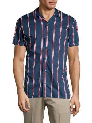 Jack & Jones Notch-collar Stripe Shirt