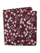 Black Brown Vittorio Floral Pocket Square