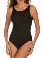 Miraclesuit One-piece Solid High-neck Swimsuit