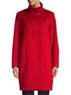Sofia Cashmere Stand-collar Wool Cashmere Coat
