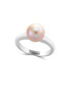 Effy Final Call 9.5mm Round White Freshwater Pearl And 14k White Gold Ring