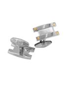 Dolan Bullock Stainless Steel And 18k Yellow Gold Cufflinks