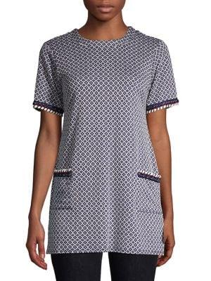 Dorothy Perkins Geometric-print Crewneck Tunic