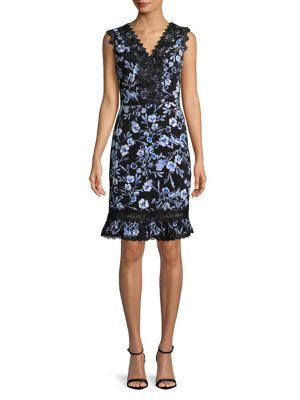 Karl Lagerfeld Paris Floral Midi Dress