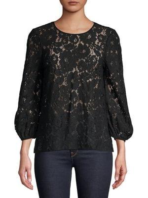 French Connection Emma Lace Top