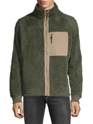 Surfsidesupply Fuzzy Sherpa Zip Jacket