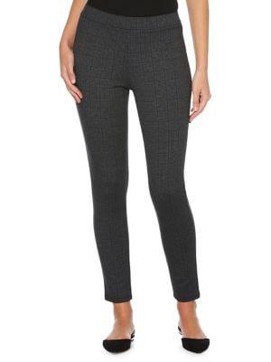 Rafaella Windowpane Ankle-length Pants