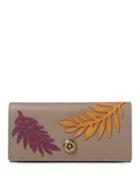 Lauren Ralph Lauren Palm Leaf Leather Continental Wallet