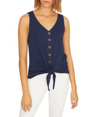 Sanctuary Button Tie Top
