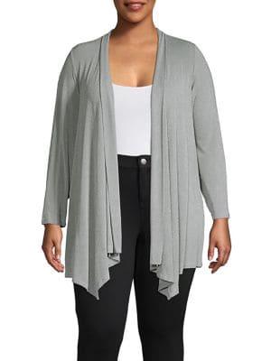 Calvin Klein Plus Classic Long-sleeve Cardigan