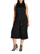 City Chic Plus Belted Culottes
