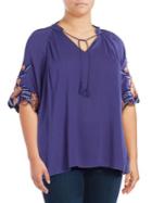 Jessica Simpson Plus Catalina Raglan Top