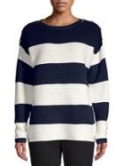Vero Moda Sethe Striped Cotton Blend Sweater