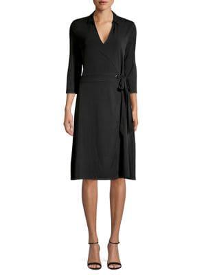 H Halston Waist-tie Shirt Dress