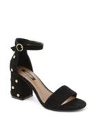 Kensie Edee Suede Embellished Heel Sandals